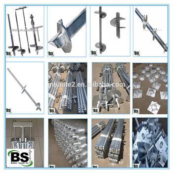 Earth Screw Anchor Square Bar Helix Anchor for Power Ground Foundation System – Foundation & Grounding Hardware – For Sale