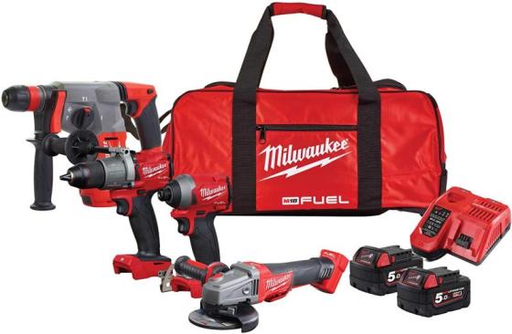 Milwaukee 2695-15 M18 18 V Cordless Lithium-Ion Combo Tool Kit – Construction Power Tools – Retai