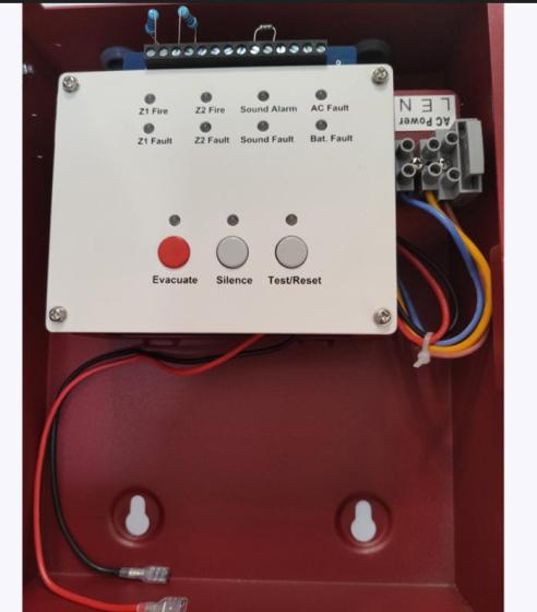 Mini Conventional Fire Alarm Control Panel – 2-Zone, Full Supervisory &amp; Output Functions – Fi