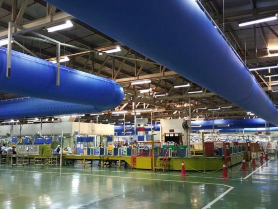 Panasonic Malaysia – DurkeeSox Fabric Air Dispersion System–Textile-based HVAC Air Distribution –