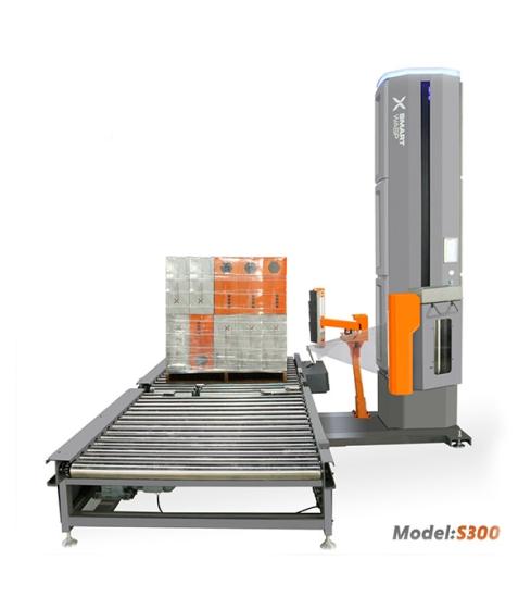 S300 Model Inline Fully Automatic Pallet Wrapping Machine–Stretch Film Wrapping for Logistics – M