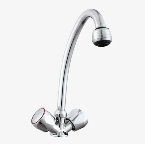 Brushed Finish Hot &amp; Cold Mixed Kitchen Faucet